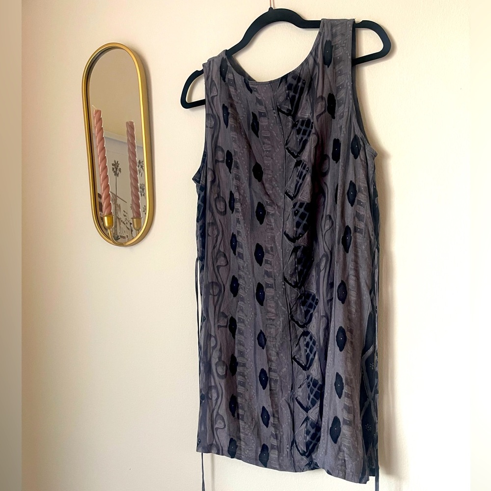 RETRO/Vintage adjustable waist Patterned Dress - Picture 4 of 6